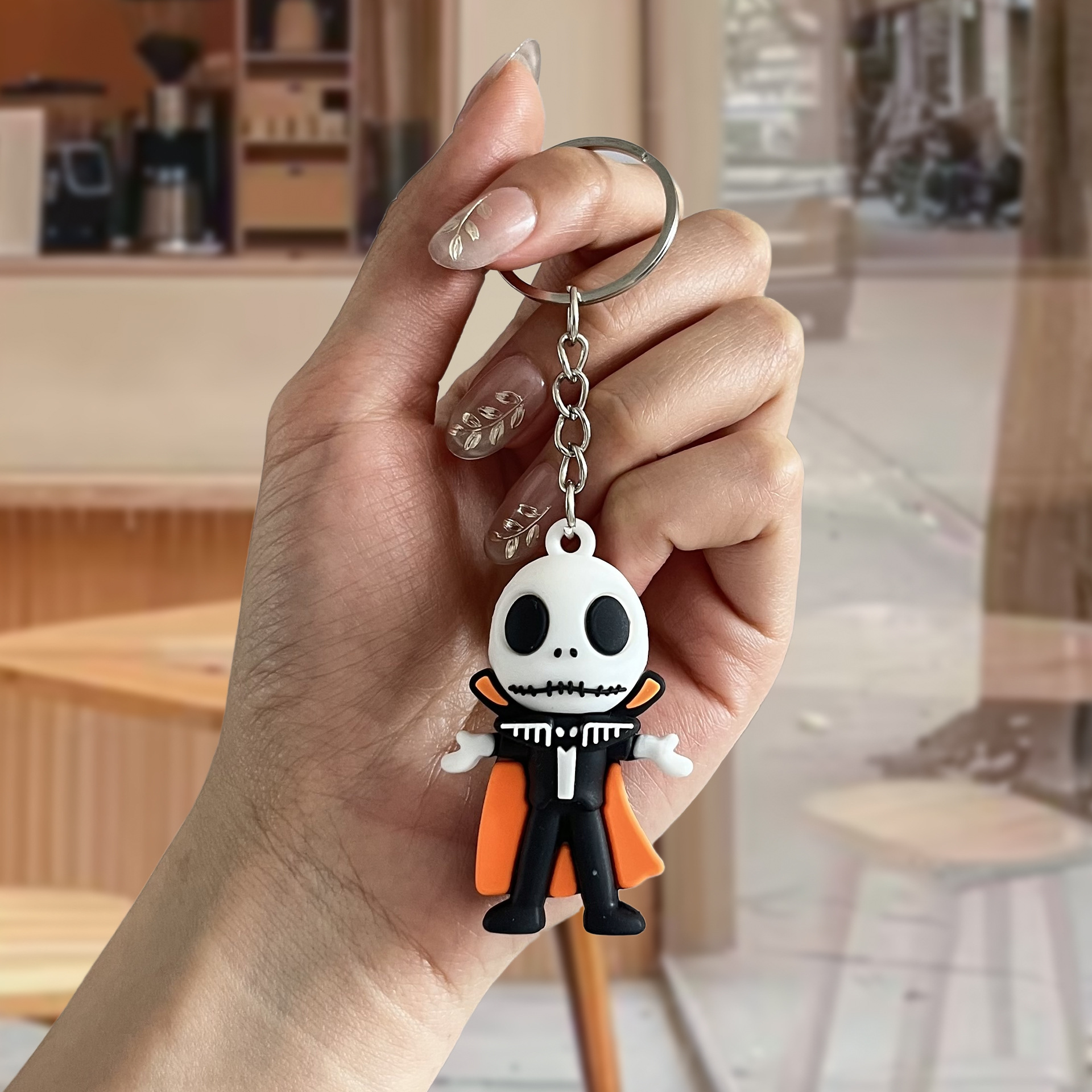 Caricatura encantadora muñeca fantasma de Halloween llavero muñeca fantasma de Halloween muñeca decoración colgante transfronterizo