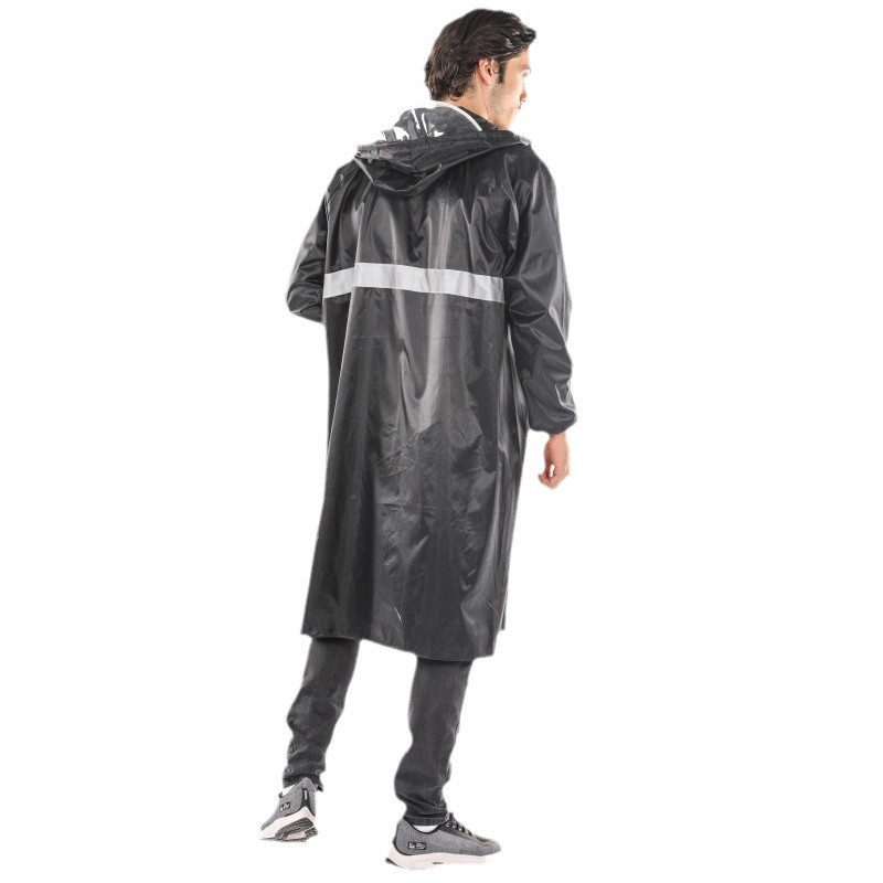 Impermeable de tela Oxford larga integrada de cuerpo entero de una pieza, impermeable de montaña al aire libre para evitar tormentas