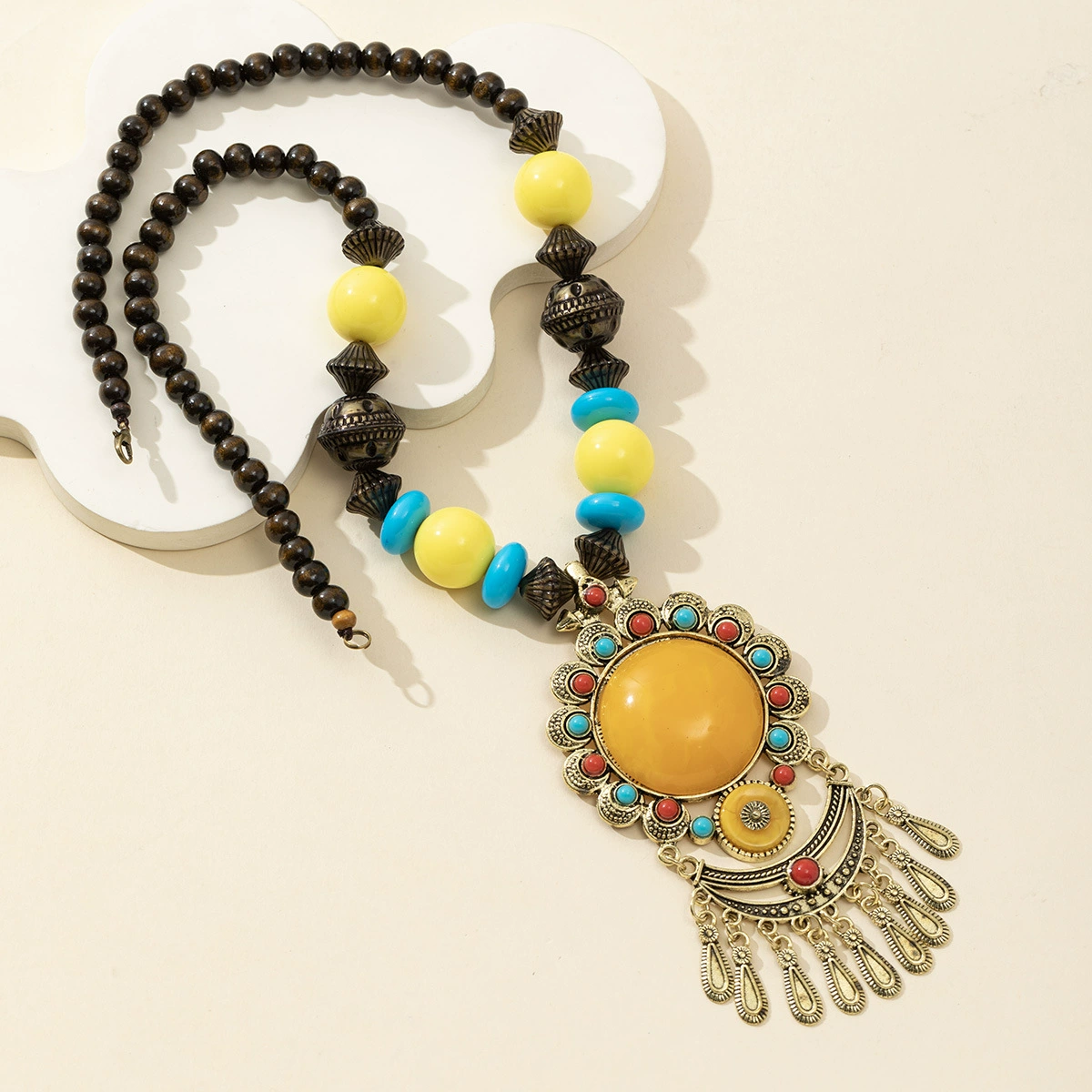 Юньнань тибетский национальный стиль лоб ожерелье свитер цепь танцевальная подвеска ювелирная фабрика прямых продаж