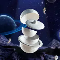 Кубок Planet Express One Pot Три чашки Праздничный подарок середины осени Творческое пространство Чайная чашка Культурный и творческий чайный набор для путешествий Портативный подарок