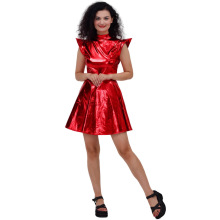 Hot stamping patent leather dress clothing