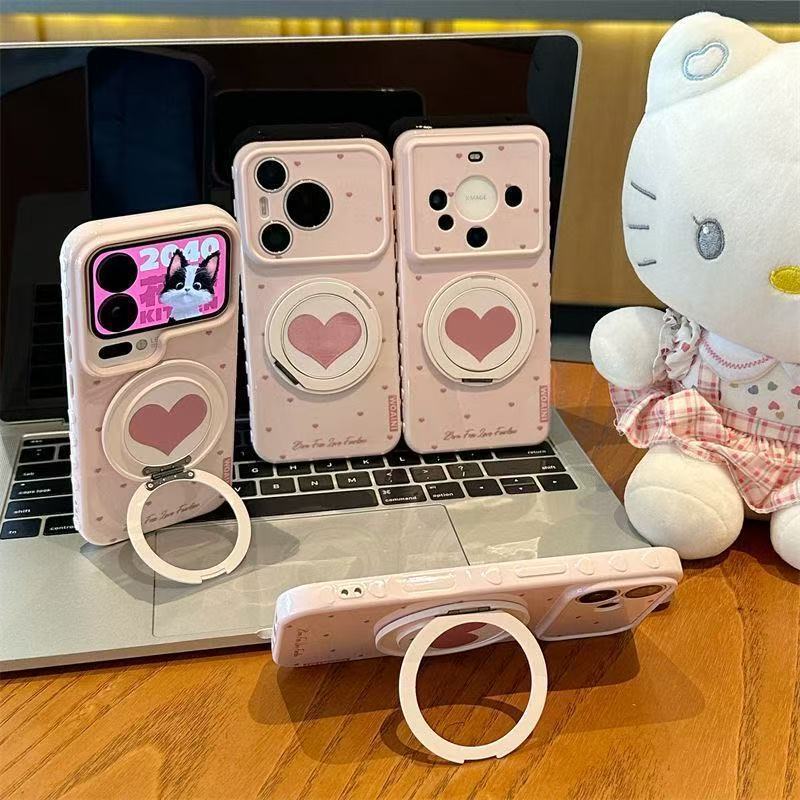 Foundation-Shaped Small Heart Stand Suitable for Apple 17 Pro Max Phone iPhone 16/15 Pro Phone Case Foundation-Shaped Small Heart Stand Suitable for Apple 17 Pro Max Phone iPhone 16/15 Pro Phone Case