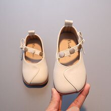 女童皮鞋复古女童皮鞋春秋款中小童公主鞋2024新款淑女小皮鞋软底