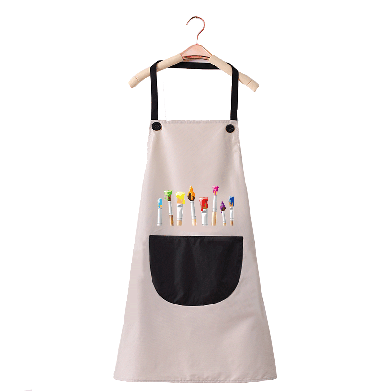 Delantal infantil impermeable y resistente al aceite, ropa estampada para pintar, ropa para niños de jardín de infantes, de edad media y grande, ropa para cubrir clases de pintura para bebés