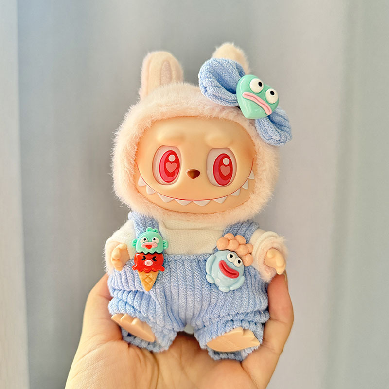 服のみ】第二世代ブラインドボックス ラブブ服 エポキシ樹脂製顔飾り ラブブ シットシットパーティーシリーズ ベビー服 可愛い|undefined