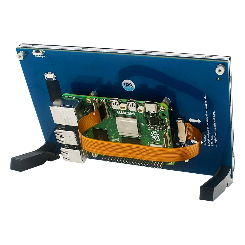 Емкостный сенсорный DSI дисплей для Raspberry Pi 5-го поколения/4B, 4.3/5/7 дюйма, IPS, широкие углы обзора, низкое энергопотребление