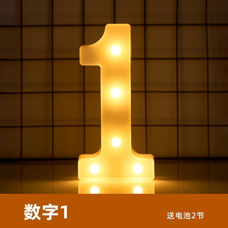 生日快乐字母灯彩灯led场景布置装饰字牌后备箱求婚道具氛围|undefined