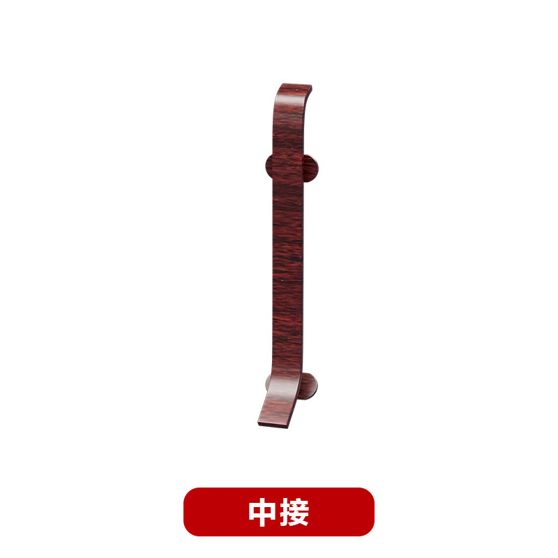 アルミ合金製巾木 木目調 6cm 二層式 バックル式 超薄型 木目調メタル巾木 床巾木 接着剤不要|undefined