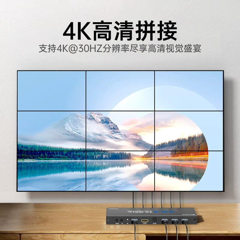 HDMI сплиттер экрана 4K9 3X3 телевидение стежковый экран Мульти-скрин многоэкранный монитор дисплей процессор