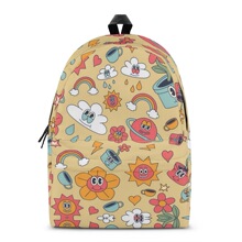 亚马逊新款卡通印花来图印制学生书包全印花拉链儿童背包跨境货源