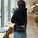 Rhinestone Bag女士闪钻单肩斜挎单肩包手提链条包chains purse