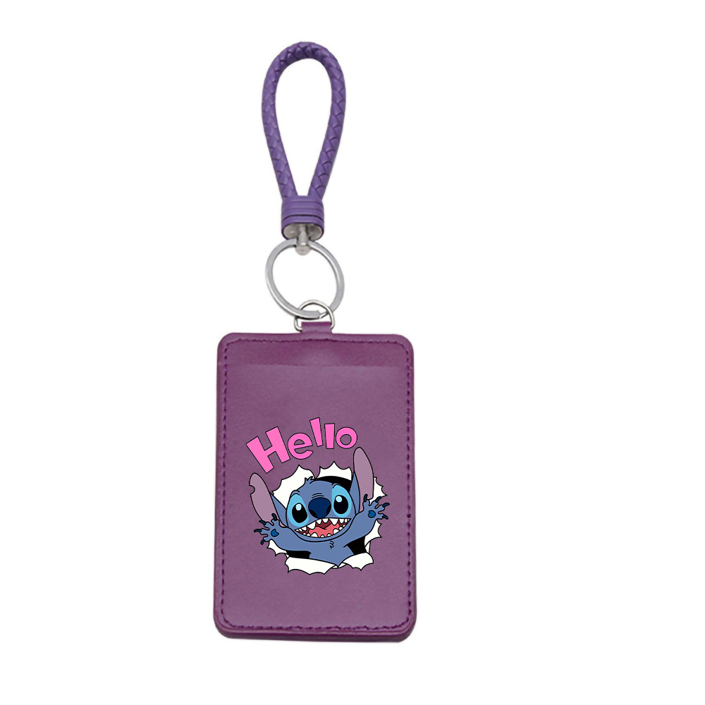 Stitch Lilo & Stitch Cartoon Card Holder Cute Simple Student Bus Holder ID Holder