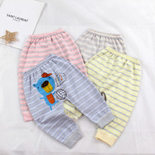 婴幼儿大PP裤 0-3岁春秋款纯宝宝彩棉冬季打底裤男女儿童屁屁长裤