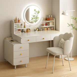 Dresser Bedroom Simple Modern Cosmetic Cabinet 2024 New Small Storage Cabinet Integrated Desk Makeup Table
