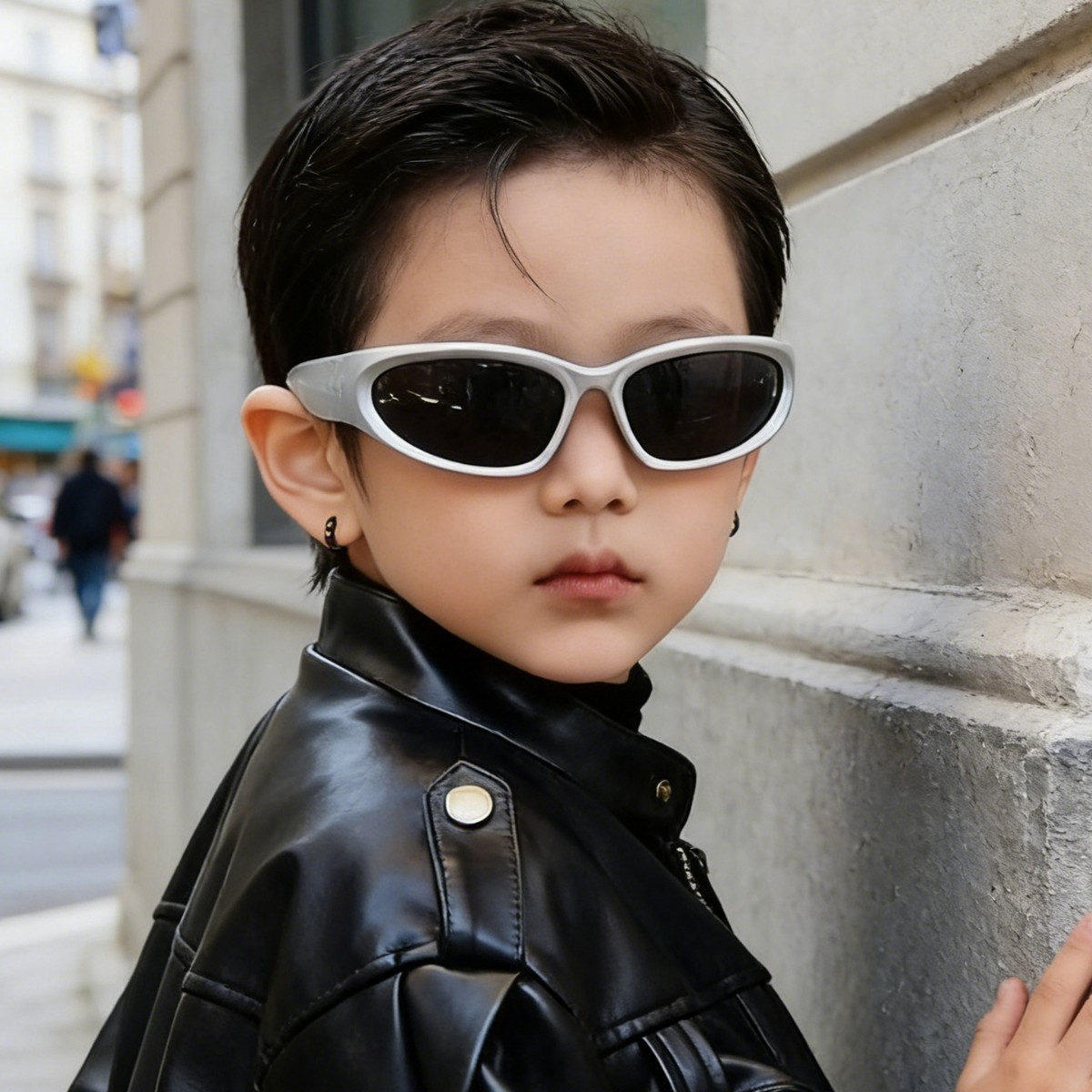 Las nuevas gafas de sol personalizadas para niños de Raine, gafas de ciclismo, gafas de sol futuristas con protección UV para niños