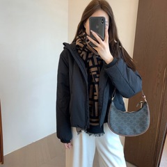 深圳南油货~L*U家同款  高密度100%锦纶金标科技棉防风防水棉服连