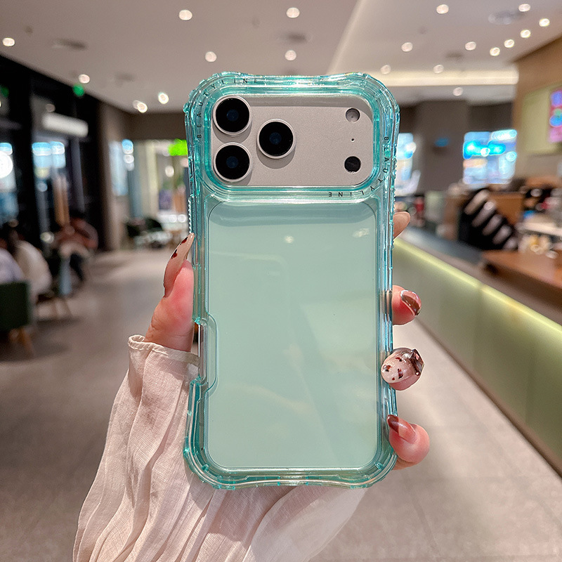 Comercio exterior transfronterizo de América del Sur para iPhone 17 Pro Max cintura 3 en 1 caso de teléfono móvil transparente del mismo color