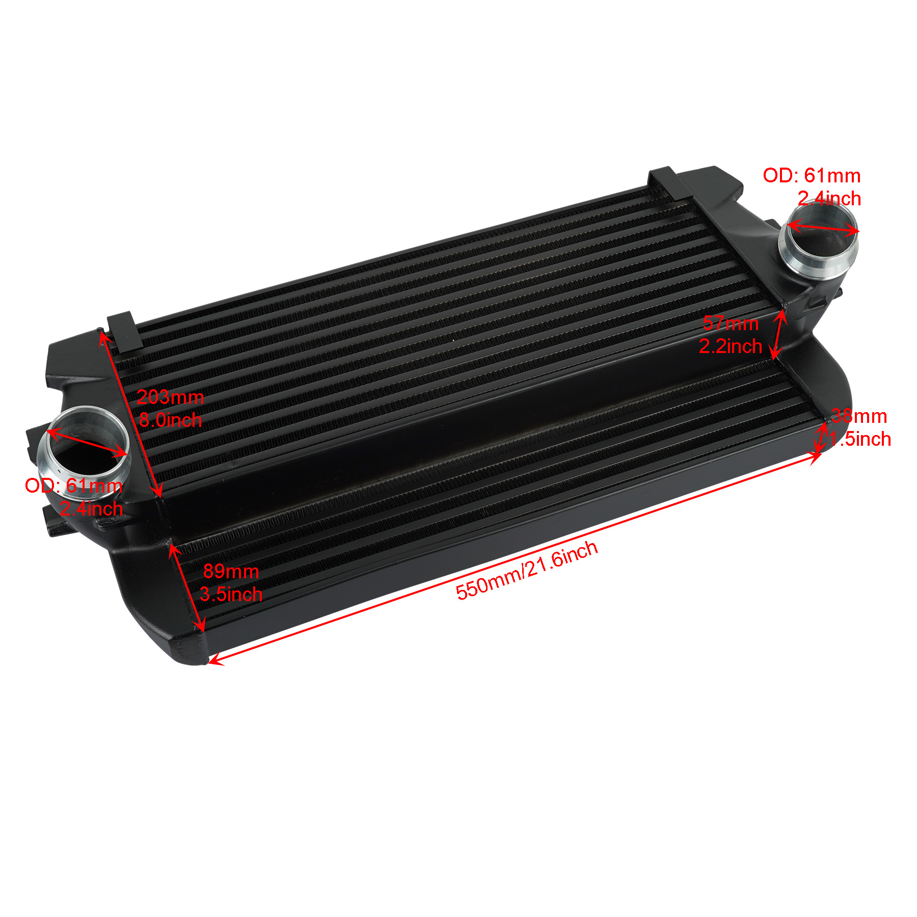 Car air intake turbine modified intercooler radiator suitable for BMW N 55 535I 740i F01 F02
