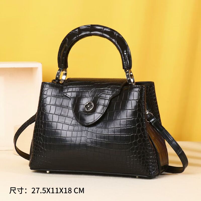New High-Quality Lady Bag Crocodile Leather Belly Women's Handbag Large Capacity Multi-Compartment Tote Bag Shoulder Bag New High-Quality Lady Bag Crocodile Leather Belly Women's Handbag Large Capacity Multi-Compartment Tote Bag Shoulder Bag