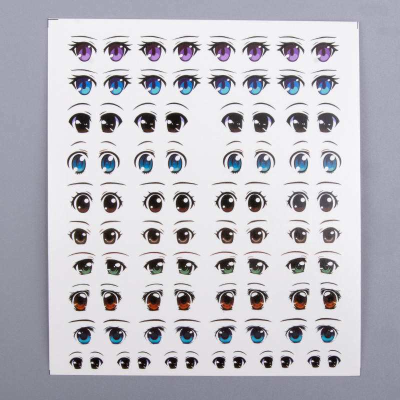 Pegatina de arcilla ultraligera GSC ojo agua arcilla suave arcilla muñeca arcilla hecha a mano DIY expresión facial características de la etiqueta