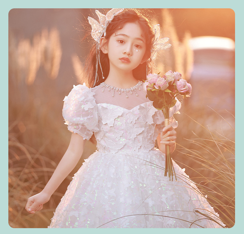 Mädchen Feenkleid Mit Pailletten Schmetterlingskleid Festlich_voghion.com