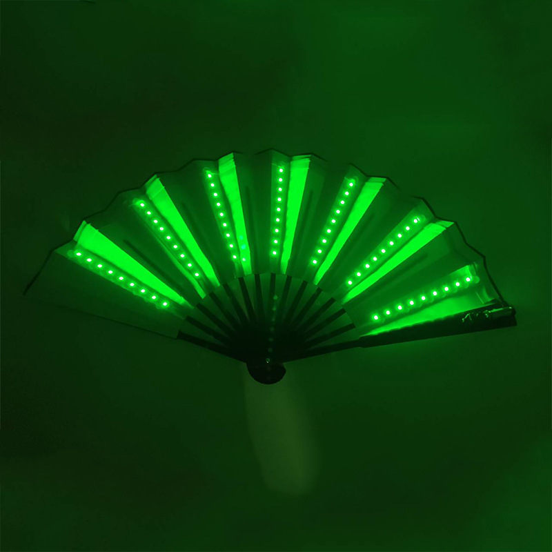 Ventilador LED Luminoso, Barra de Discoteca, Equipo de Discoteca, Ventilador Moderno, Accesorios para Festivales de Música Electrónica, Ventilador Intermitente LED de Colores