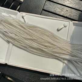 天然淡水珍珠4-5mm高品质正圆基本无暇ak项链baby链春夏爆款诸暨