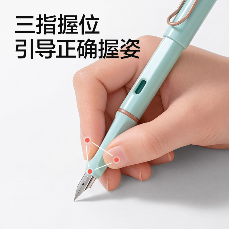 Delite S5 - D bolígrafo para estudiantes de secado rápido bolígrafo EF de escritura de punta abierta (1 bolígrafo + 2 bolígrafos / tarjeta)