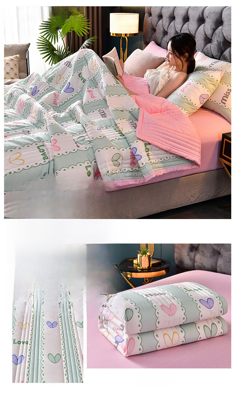 Postage Delivery Gift Bag] Small Fresh Water Washing Summer Cool Quilt Air Conditioned by Live Broadcast Explosions Supply of One Piece