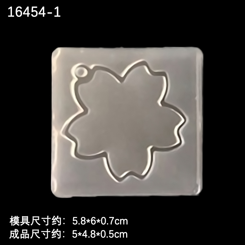 Espejo cristal epoxi 10 Marco molde de silicona Marco de acrílico Flip molde DIY joyería colgante molde decorativo