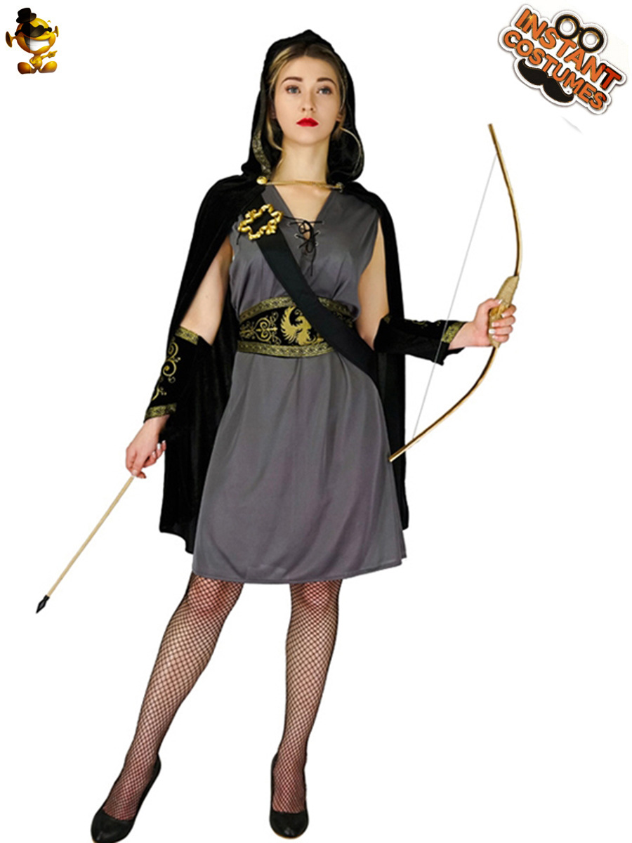 Las mujeres adultas de Europa Grand theft Hunter traje Cosplay mujeres arqueros etapa traje de rendimiento