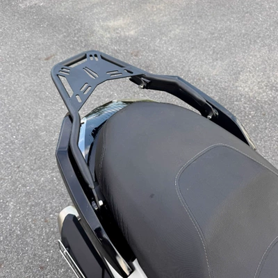Suitable for Peugeot Xp400 Modified Tail Rack Pulsion211 Tail Box Rack Rear Shelf Luggage Rack Armrest Rack Accessories (Motorcycle frame) - black-export-quality-thickened