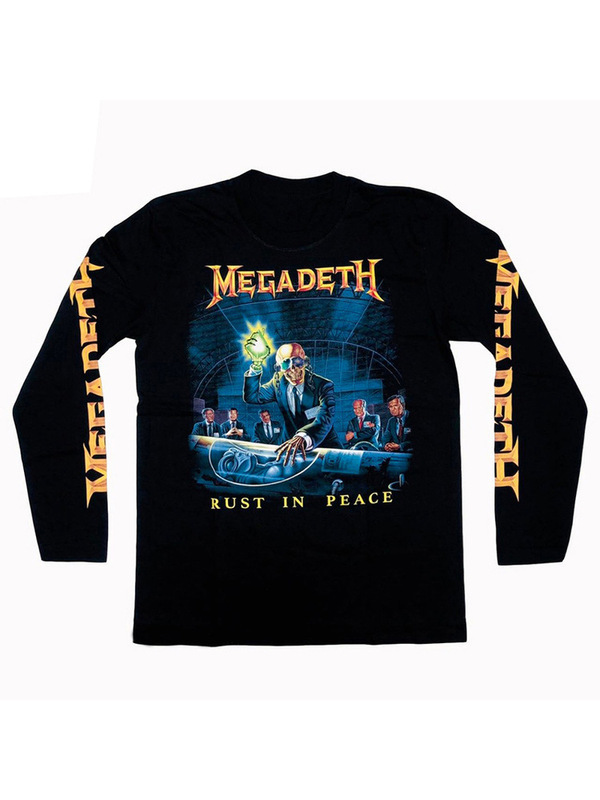 Megadeth Heavy Metal Band American Rock Casual Loose Bottoming Shirt Spring & Fall Long-Sleeved T-Shirt