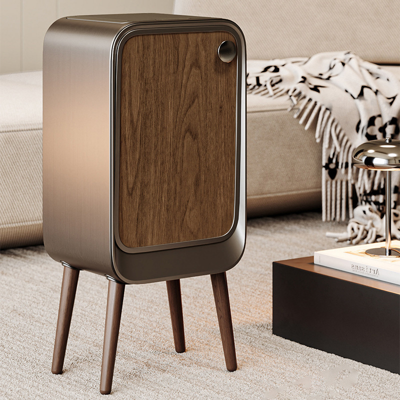 Smart Trash Can with Sensor for Home Use, High-Legged, Large Capacity, Luxury Style, Electric Automatic, Vintage Design for Living Room and Kitchen