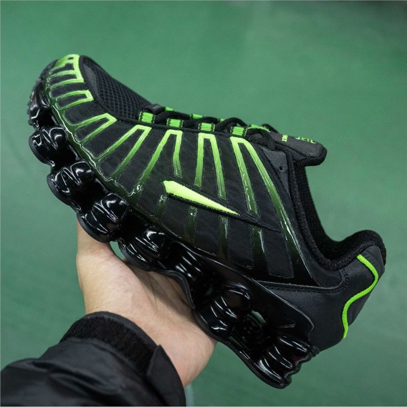 Putian shoes 2026 new cross-border shox tl flame red dad shoes air column cushioning mecha style running shoes