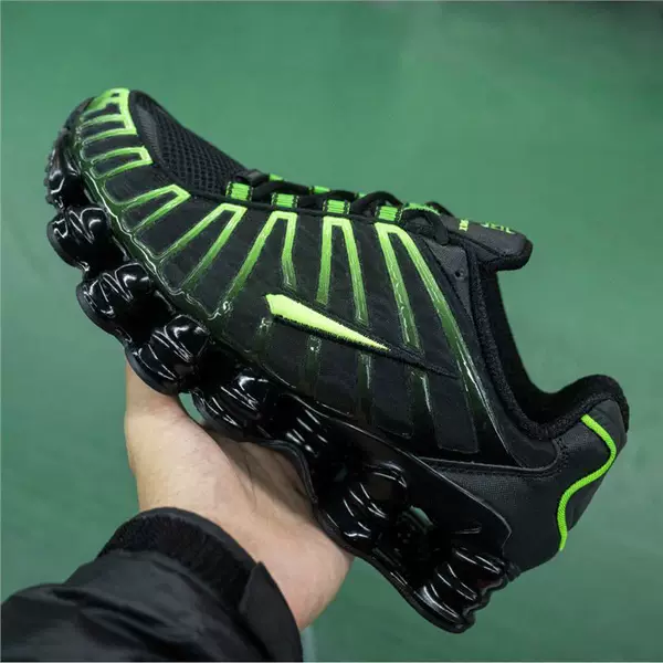 Putian shoes 2026 new cross-border shox tl flame red dad shoes air column cushioning mecha style running shoes