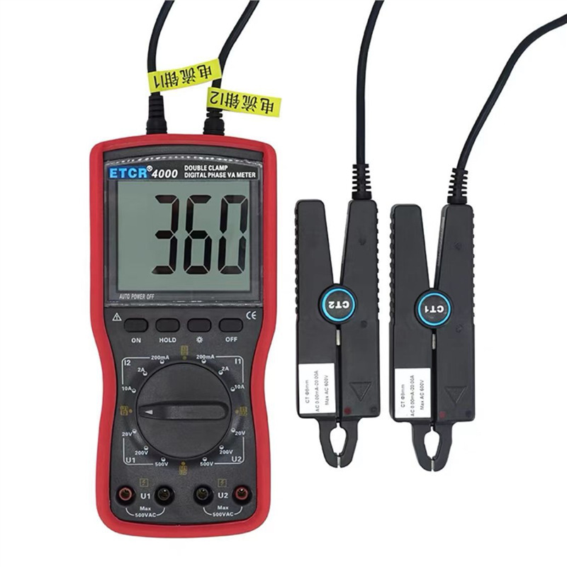 铱泰ETCR4000双钳相位伏安表智能型 三钳伏安相位捡测仪ETCR4300