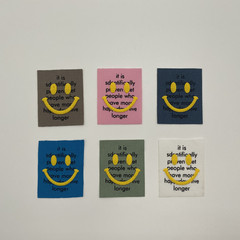 New laughing face stereoscopic offset printing process, 6 color options, clothing, hats, socks matching accessories, fabric labels, patches, and stickers