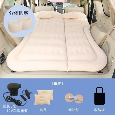 Bed, Crv Inflatable Bed, Suv, Vehicle-mounted inflatable bed - tailgate-and-rear-seat-dual-use-suv-honeycomb-rice-with-5m-pump-a-pair-of-round-piers