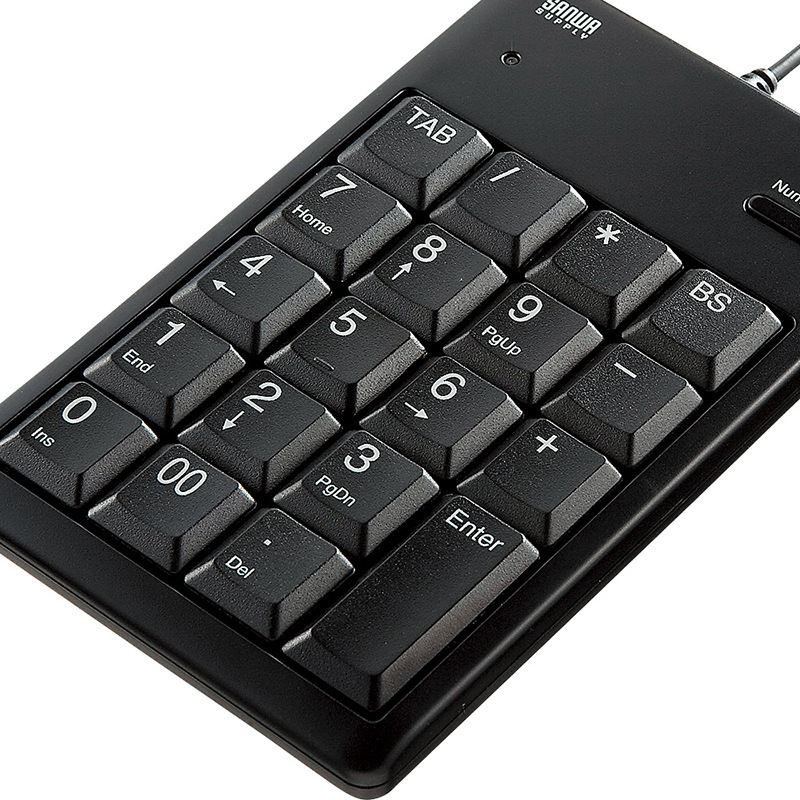Japan Sanwa Digital Keyboard for Finance, Accounting, and Banking with Tab Key, Large Size USB Small Keyboard Nt16