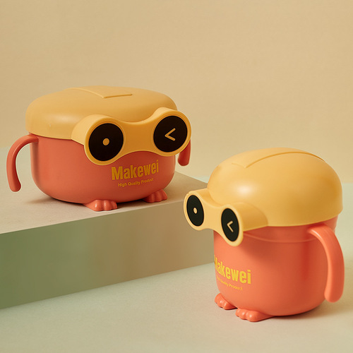 Stainless steel 304 children's bowl and drinking cup, cartoon cute anti-slip, baby training eating and food bowl cup set