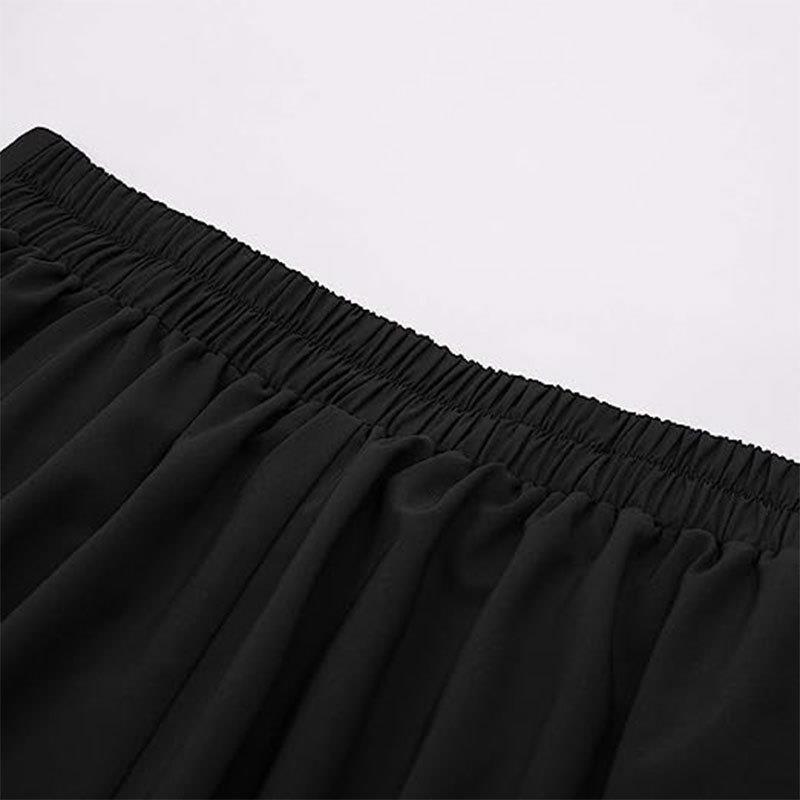 Women's Clothing High-Waisted Pleated Midi Skirt For Women Solid Color Spring Autumn Style Full Skirt_ecoleips.com