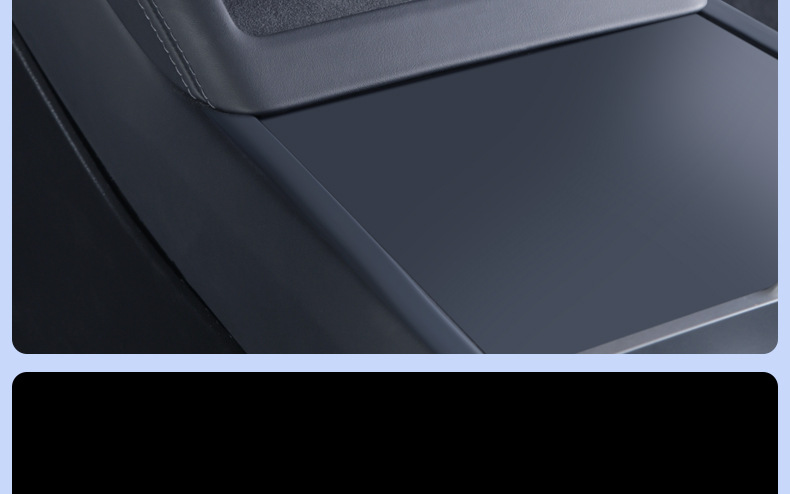 Suitable for Tesla Model 3/Y New Version Beam Model Center Console Wireless Charging Silicone Pad Full Coverage Protection Anti-Slip