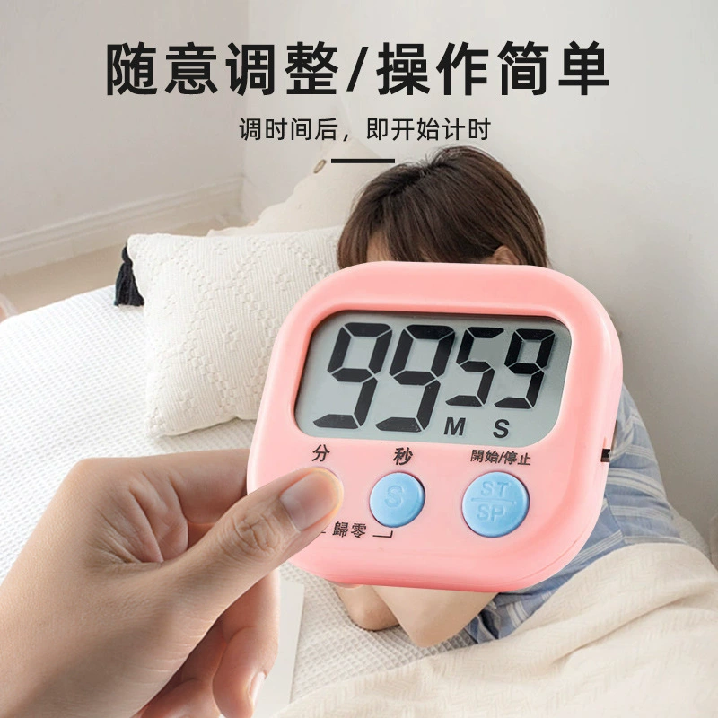 Chinese and English timer kitchen baking tools learning time management self-discipline reminder experimental timer wholesale