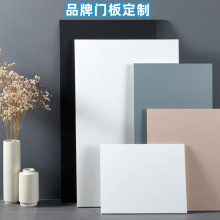 佛山全屋门板ENF级激光封边PET肤感欧松板衣柜酒柜造型吸塑门玻璃