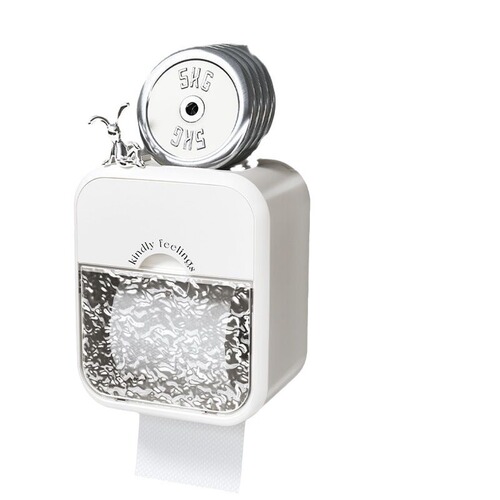 Toilet non-perforated toilet carton toilet tissue box extraction carton toilet paper shelf rolling paper waterproof wall-mounted