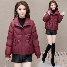 短款羽绒服女冬季新款2025年韩版简约时尚拼接女装小个子外套潮