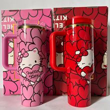 新品汽车杯圣诞节三丽鸥HelloKitty美乐蒂库洛米40oz冰霸杯保温杯