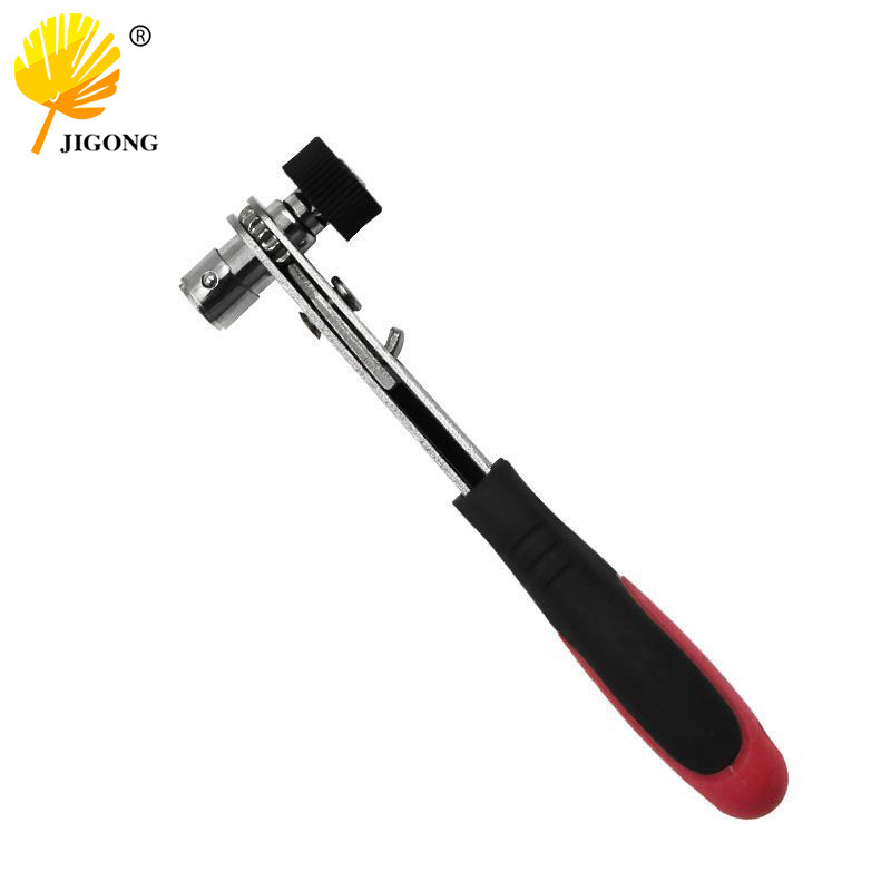 6.35快速简易套筒扳手 1/4风批头螺丝刀杆 可调迷你快速棘轮扳手