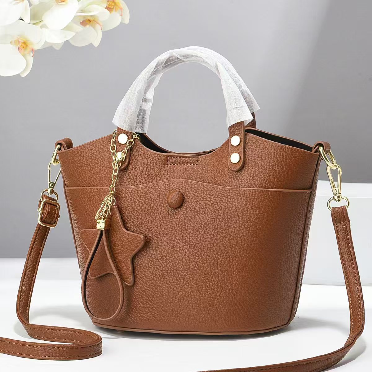 Fabricantes de comercio exterior damas 2025 atmósfera damas mochila de moda bolso de mano nuevo versátil bolso de madre verano hombro único